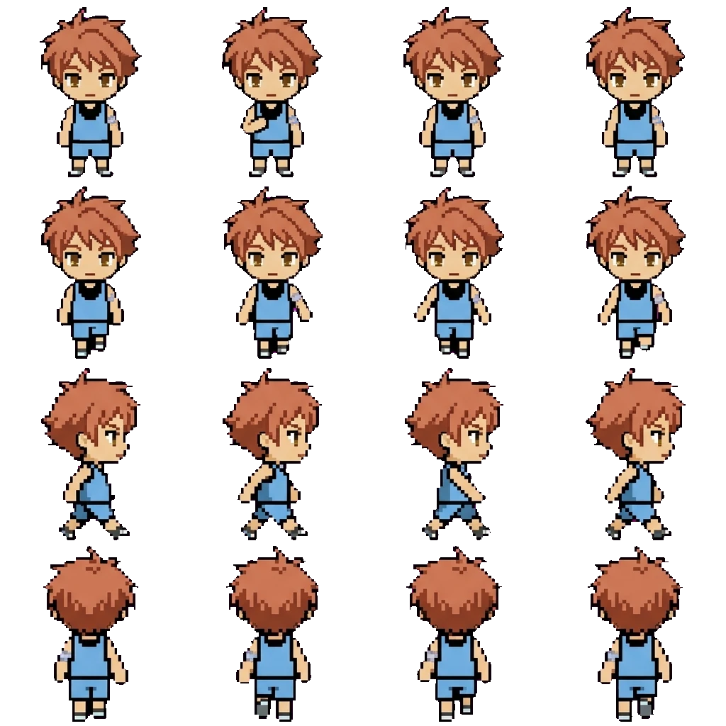Hikaru movement sprite
