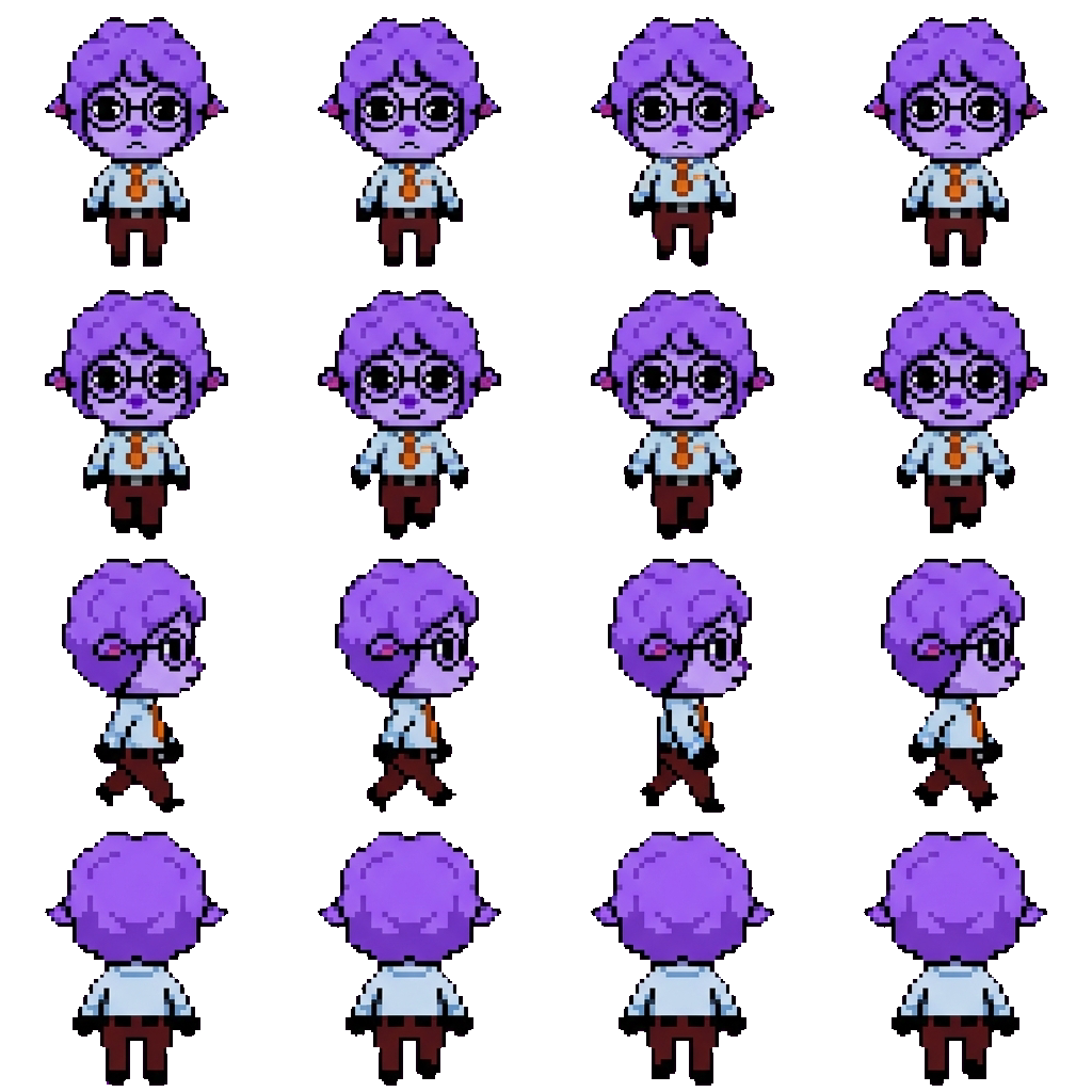 Secretary movement sprite
