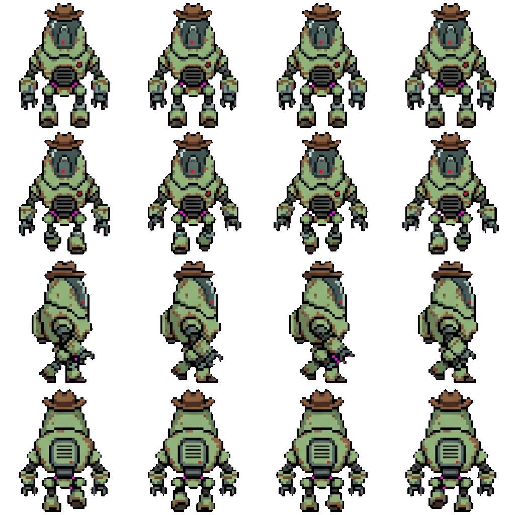 Sheriff Hawk movement sprite