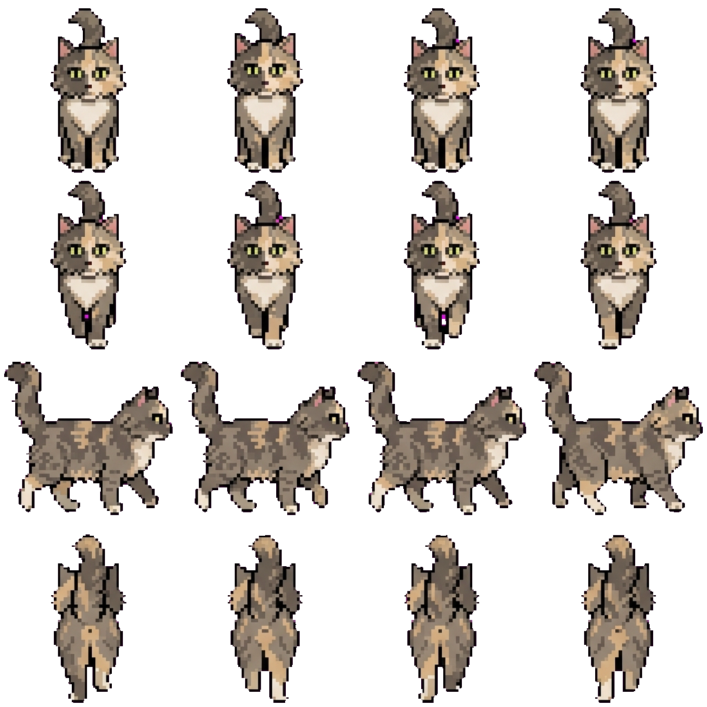 Misty movement sprite