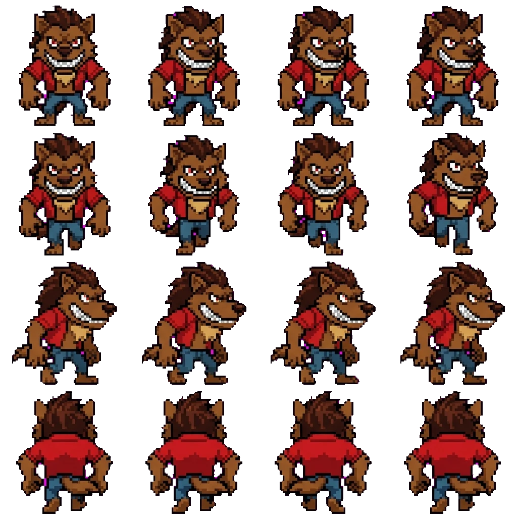 Wolfman movement sprite