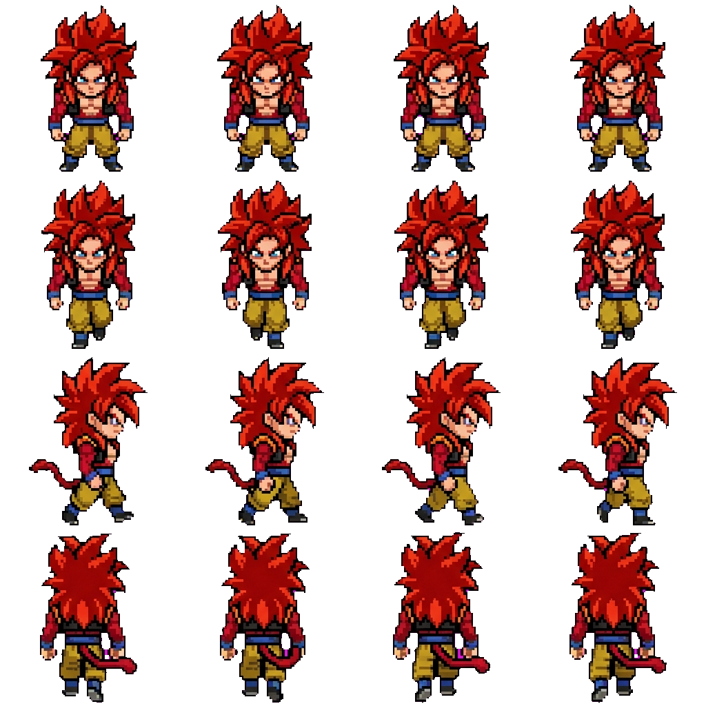 Vegito movement sprite