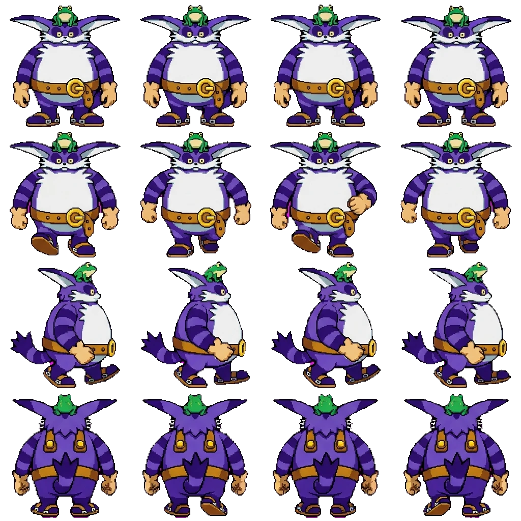 Big The Cat movement sprite