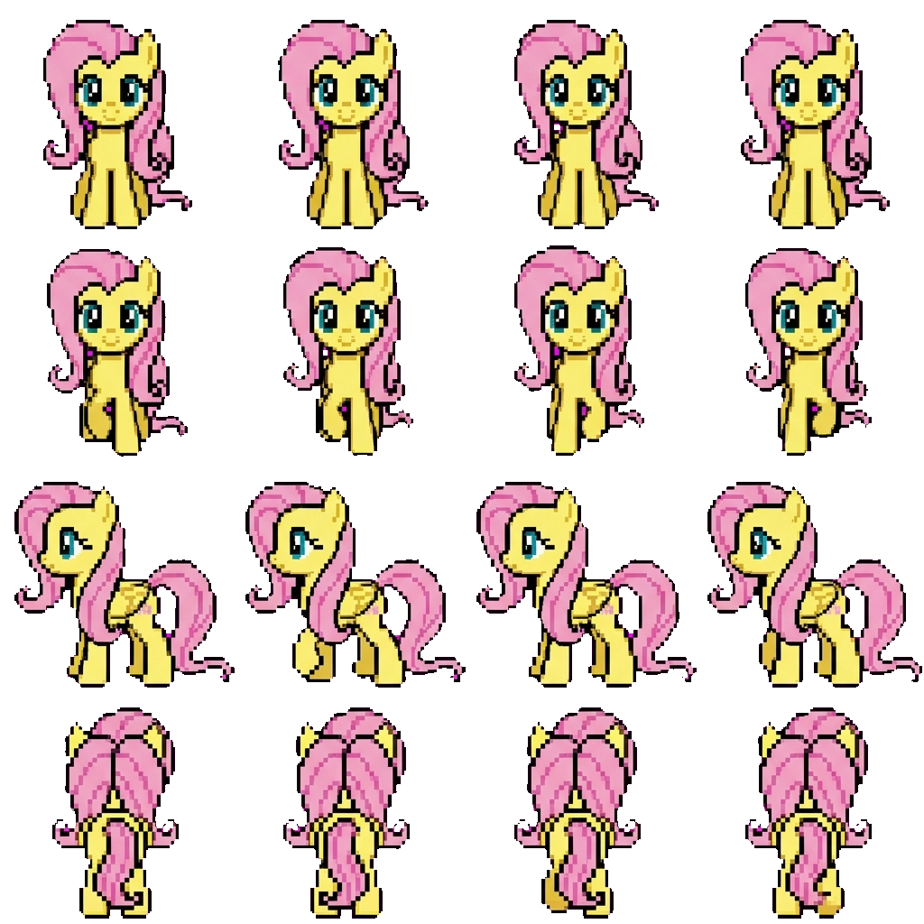 Fluttershy movement sprite