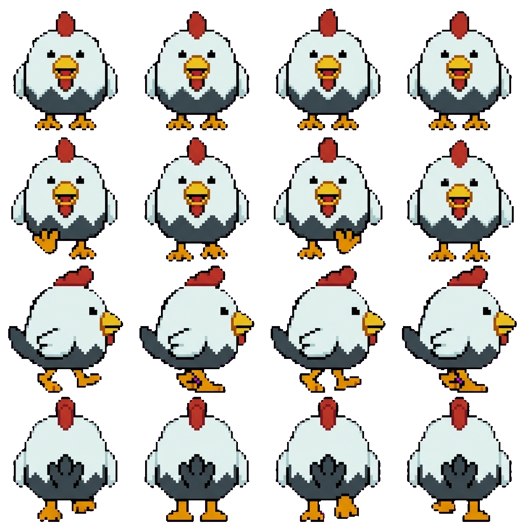 Chicken movement sprite