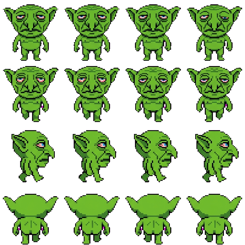 Goblin Caught On Tape movement sprite