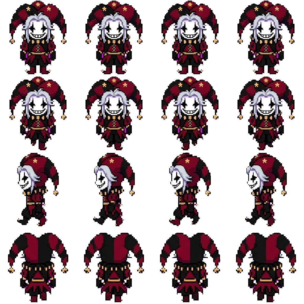 Pierrot movement sprite