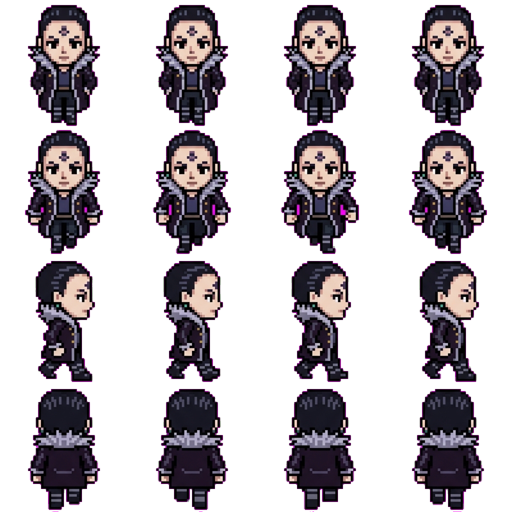 Chrollo Lucilfer movement sprite