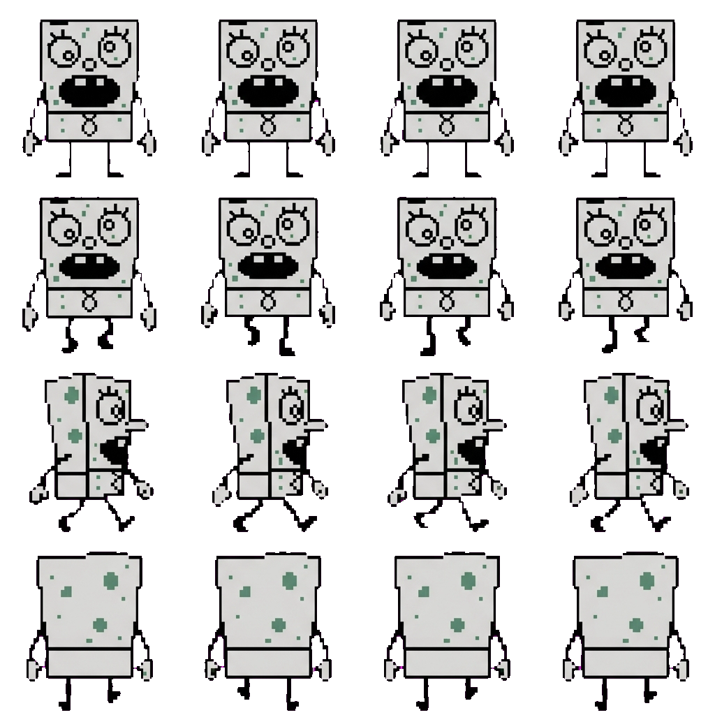 Doodlebob movement sprite