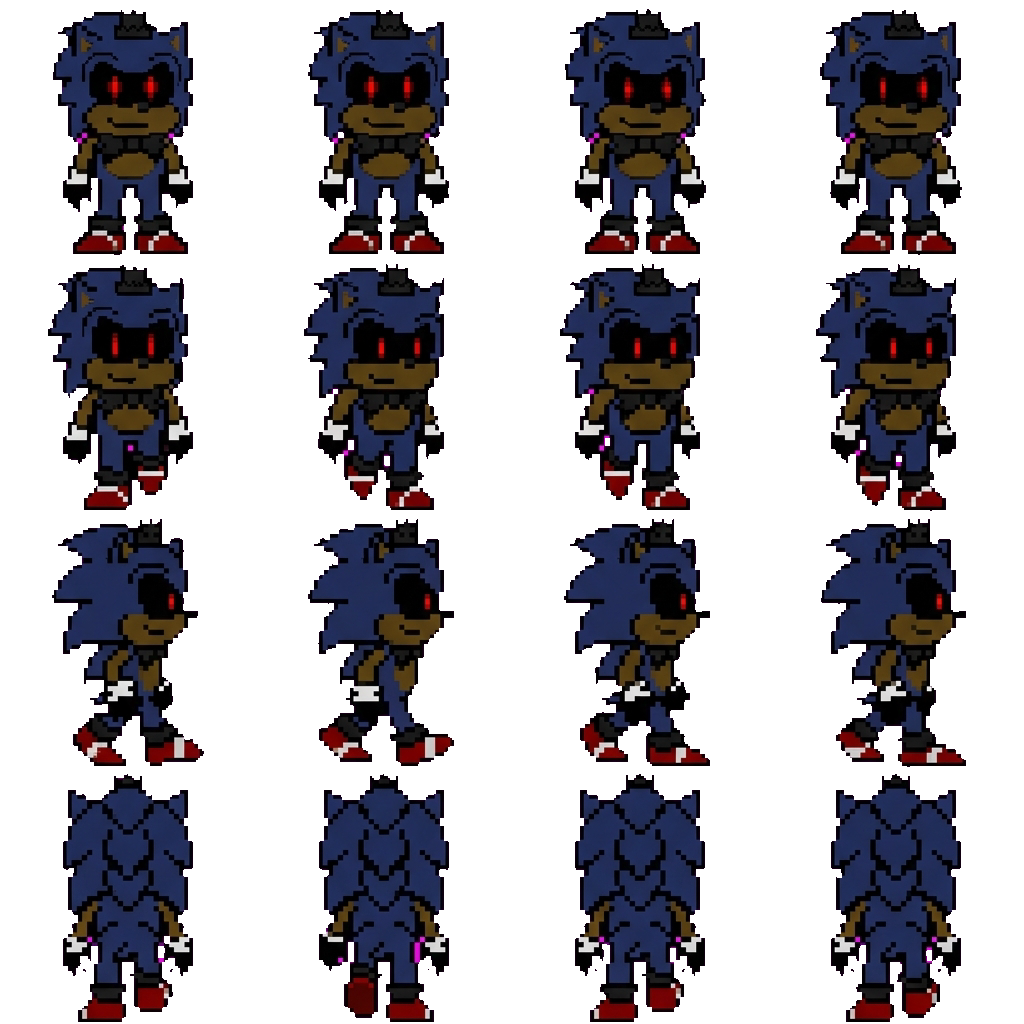 Nightmare Sonic movement sprite