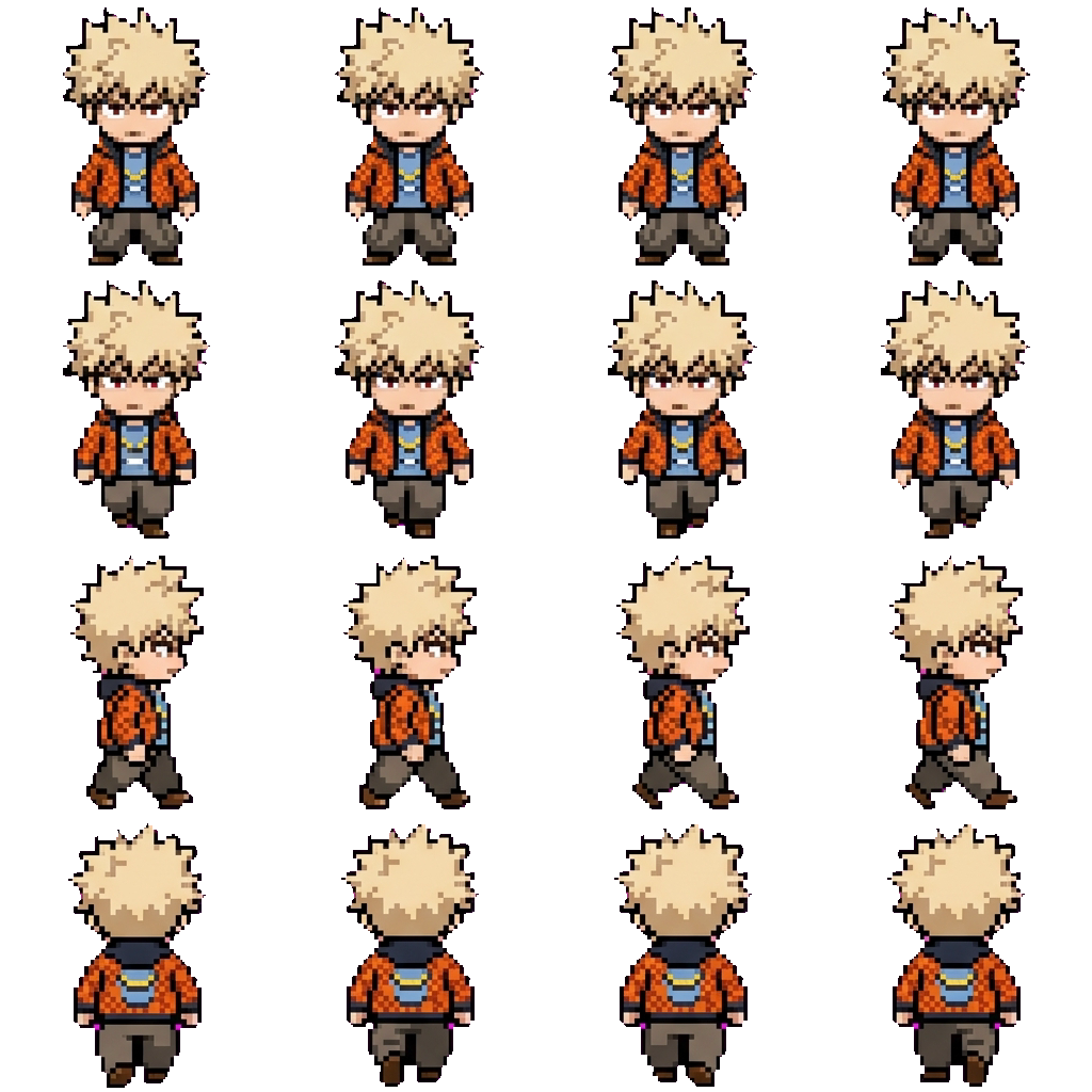 Katsuki Bakugou movement sprite