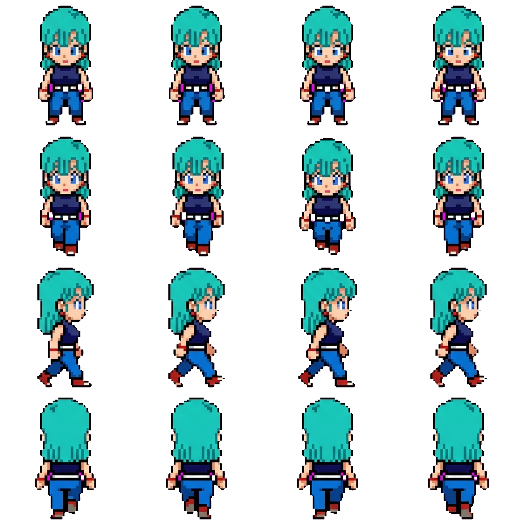 Bulma movement sprite