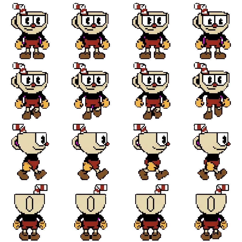 Cuphead movement sprite