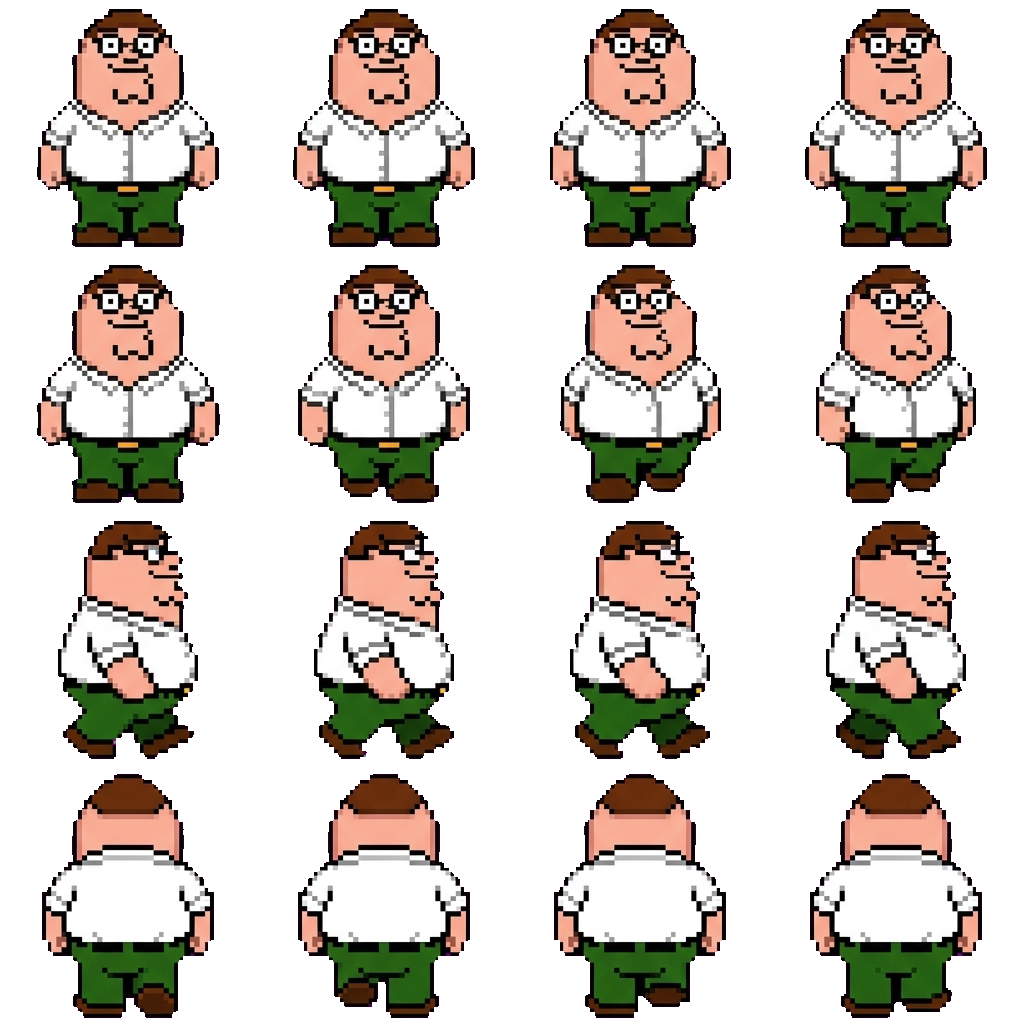 Peter Griffin movement sprite