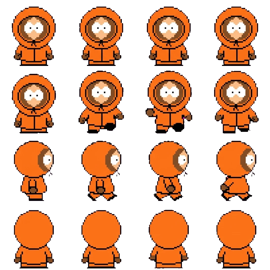 Kenny McCormick movement sprite