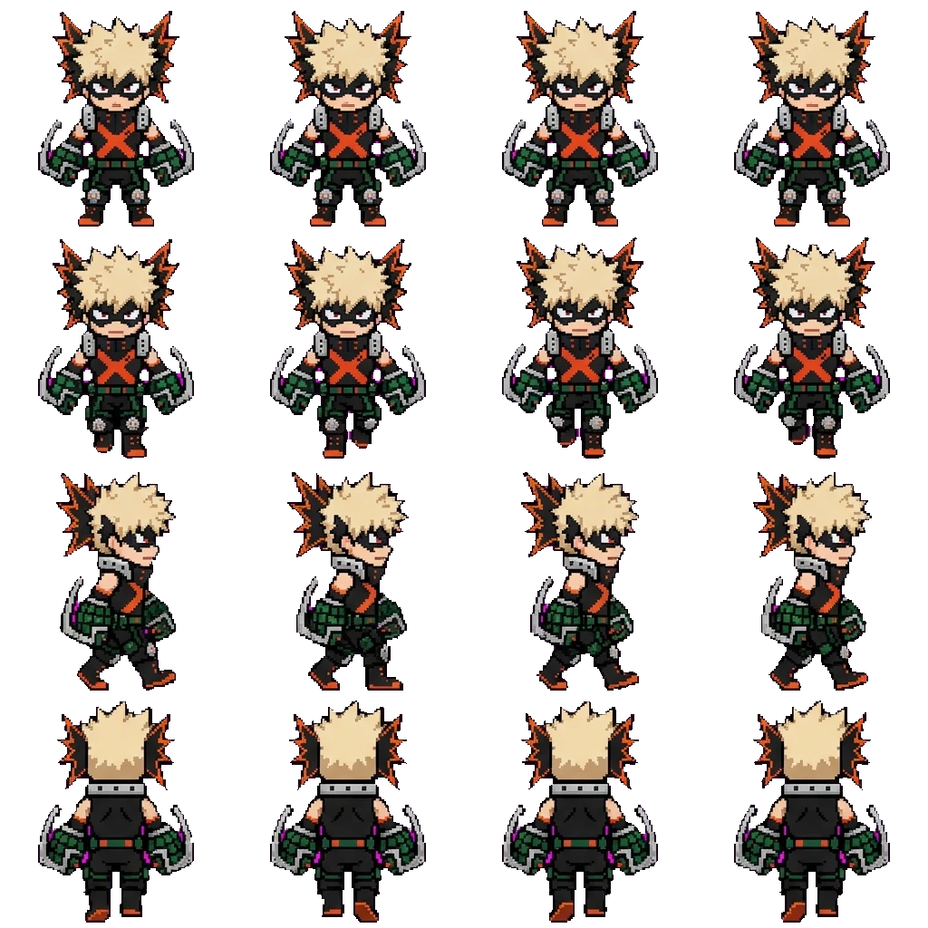 Katsuki Bakugo movement sprite