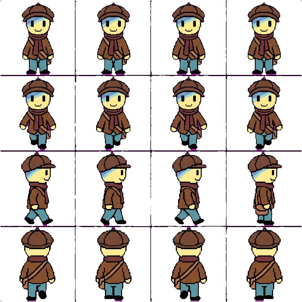 Postman movement sprite