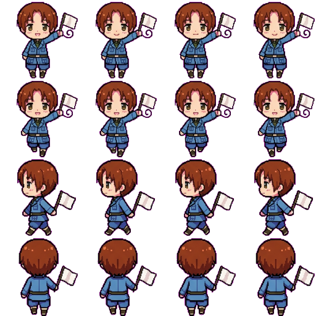 Italy (Feliciano Vargas) movement sprite