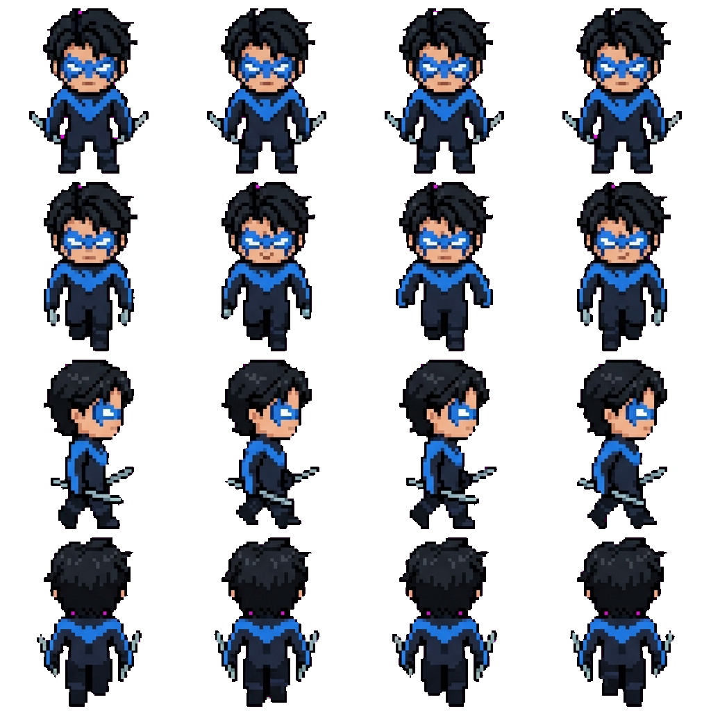 Nightwing movement sprite