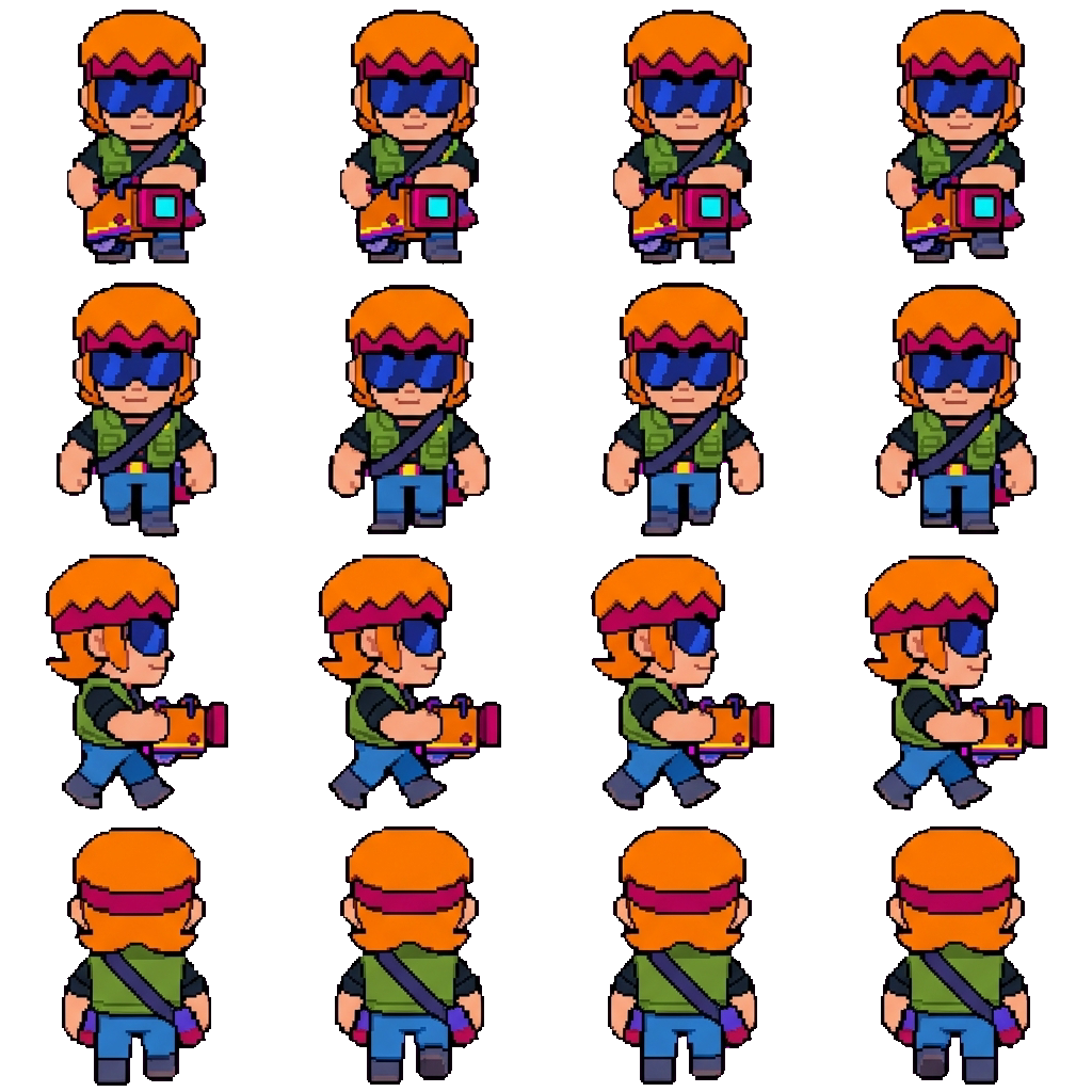Buster movement sprite