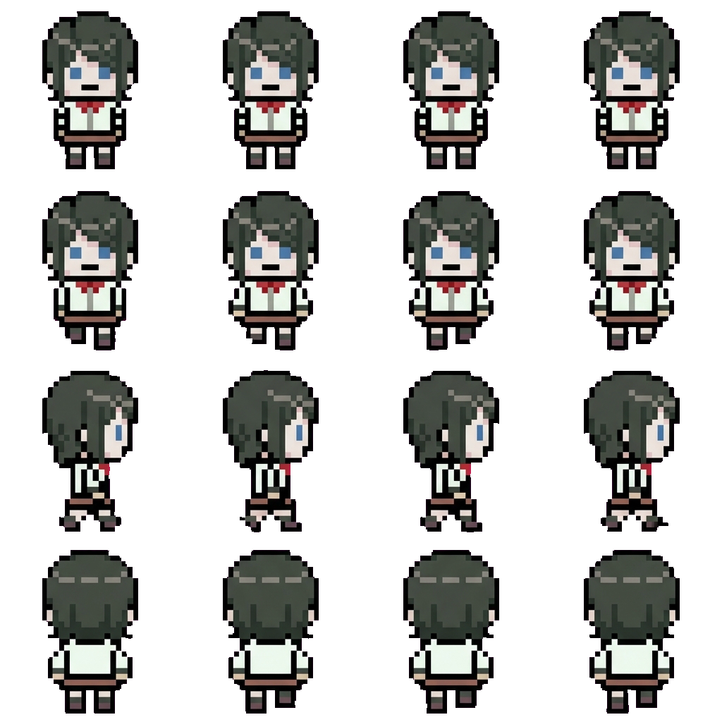 Mukuro ikusaba movement sprite