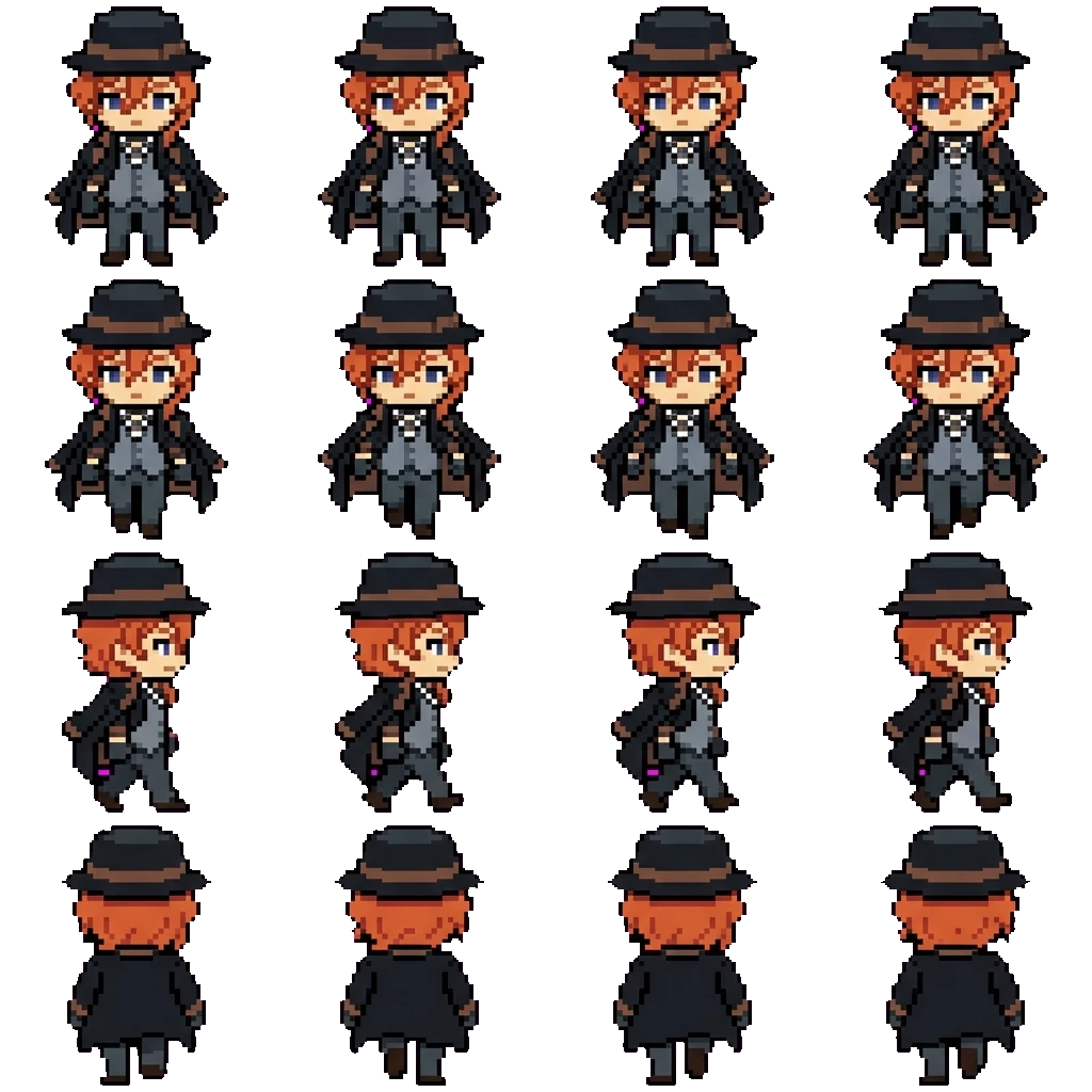 Chuuya Nakahara movement sprite