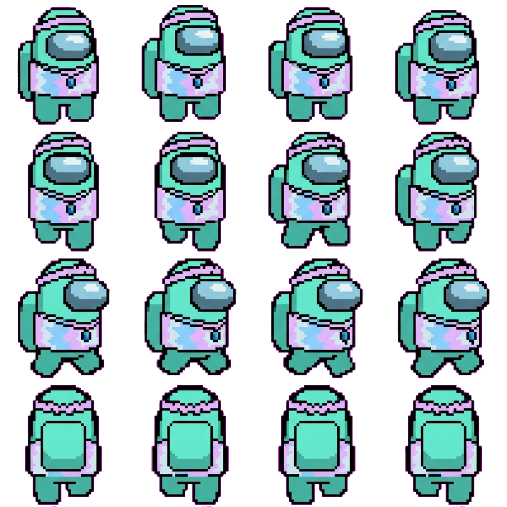 Cyan movement sprite