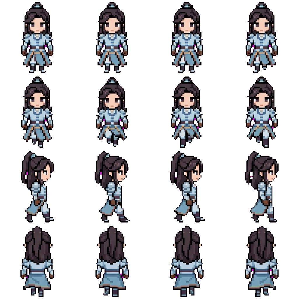 Pei Xiu movement sprite