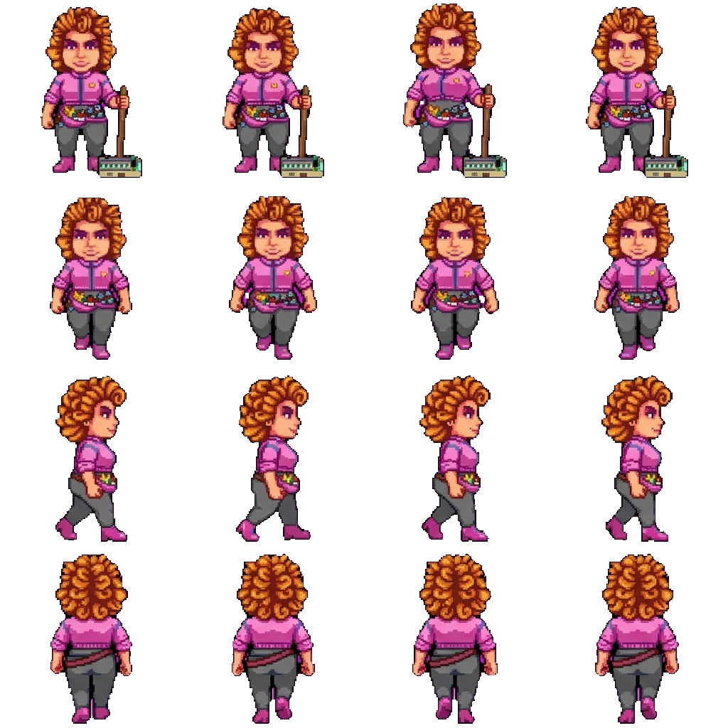 Pam movement sprite