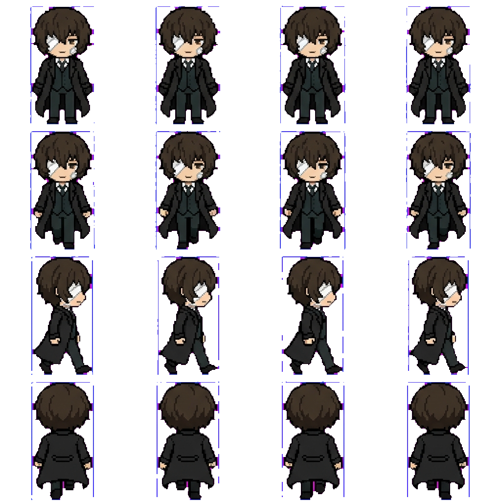 Osamu Dazai movement sprite