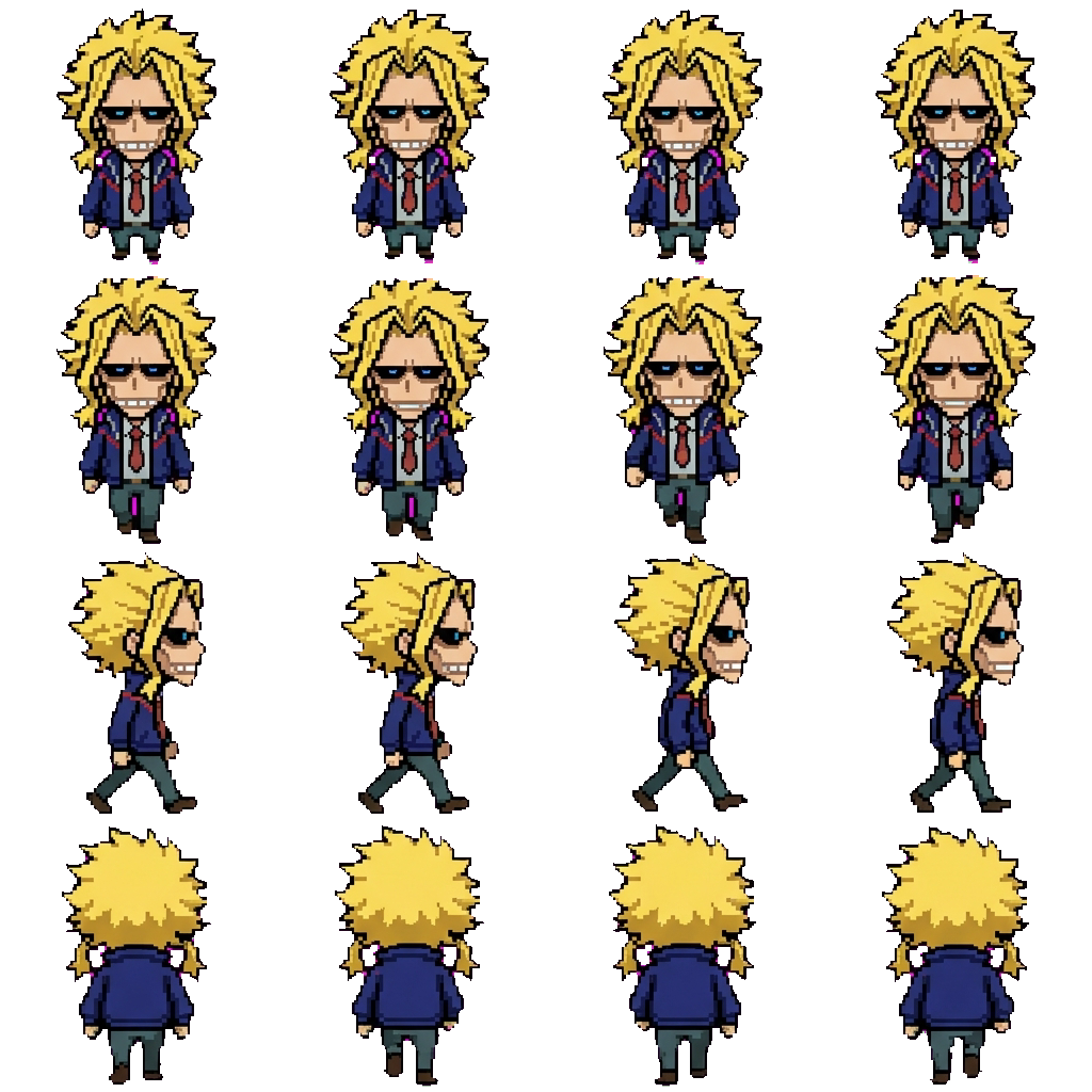 Toshinori Yagi / All Might movement sprite