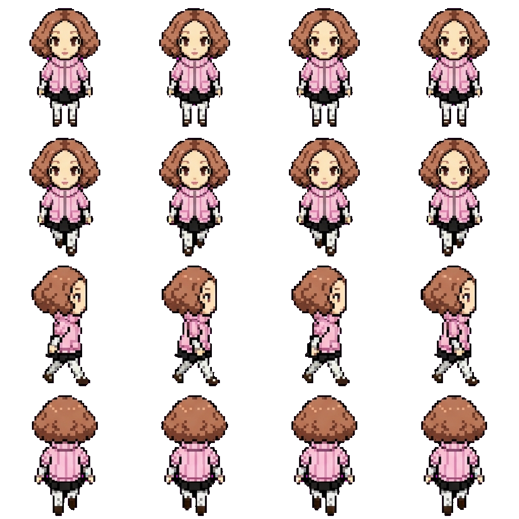 Haru Okumura movement sprite