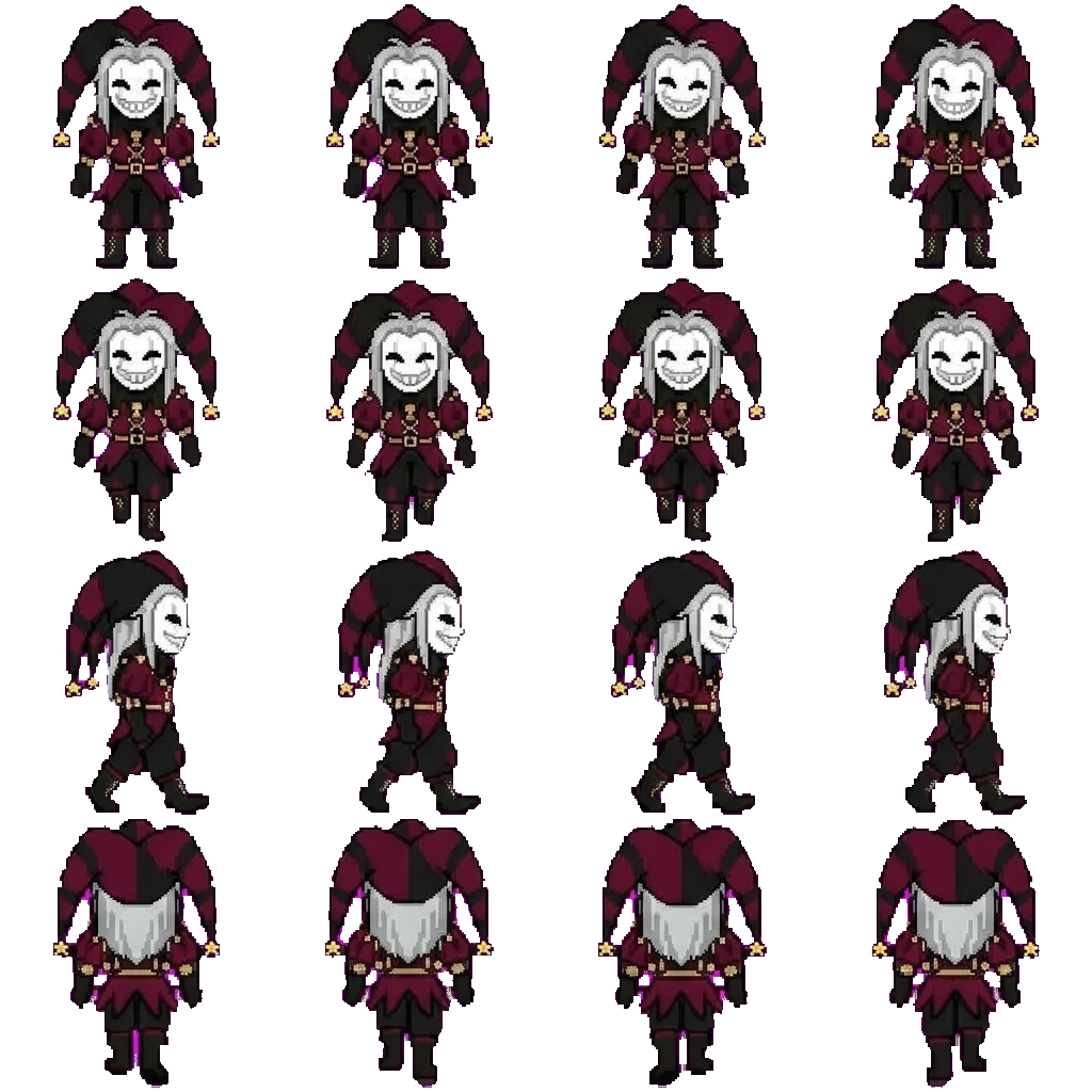 Pierrot movement sprite