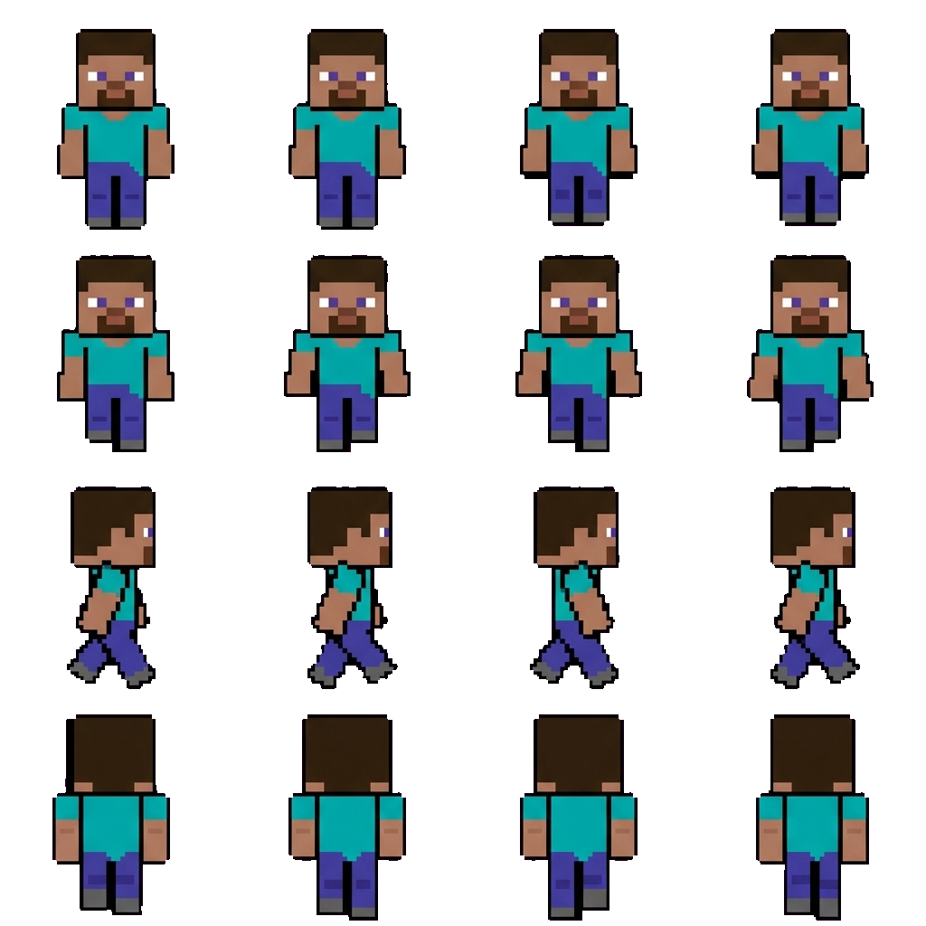 Steve movement sprite