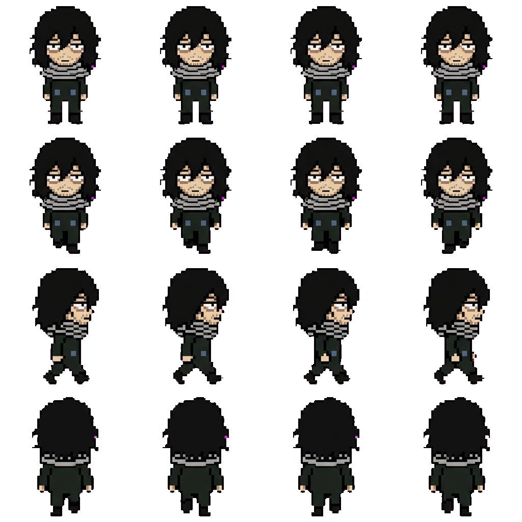 Shota Aizawa / Eraser Head movement sprite