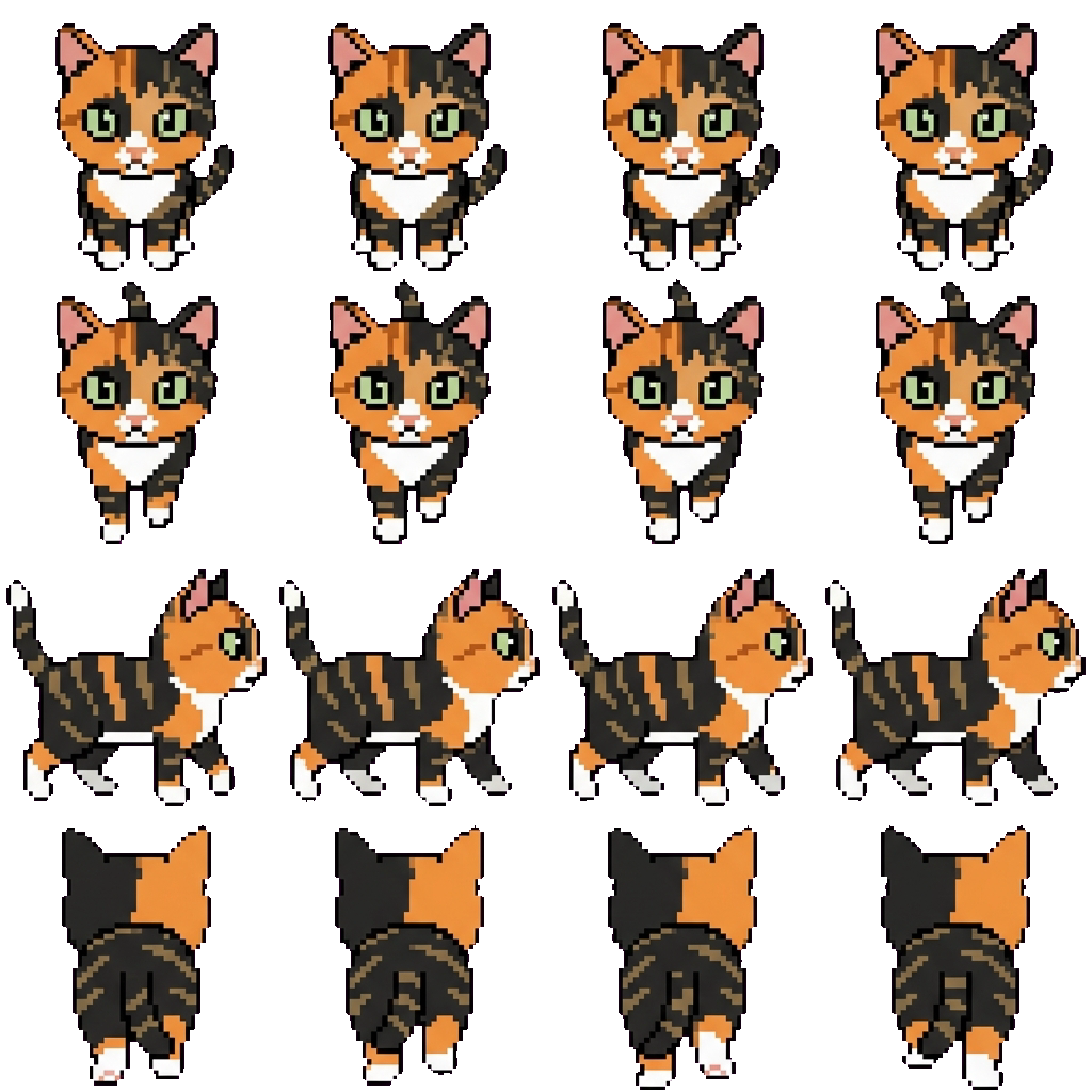 Tiger movement sprite