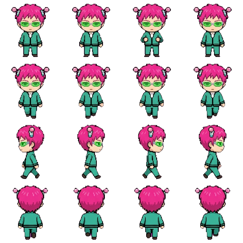 Saiki Kusuo movement sprite