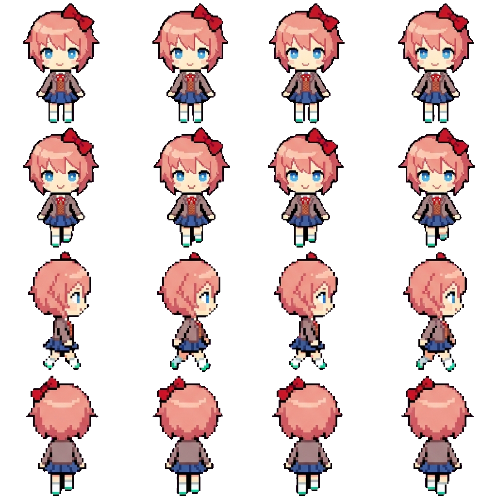 Sayori movement sprite