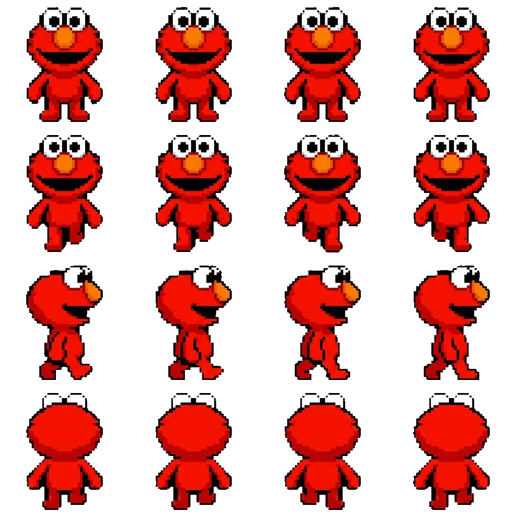 Elmo movement sprite