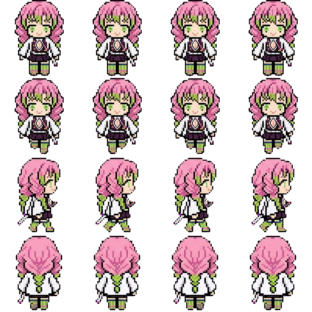Mitsuri Kanroji movement sprite