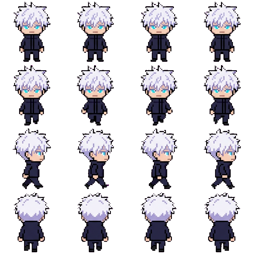 Satoru Gojo movement sprite