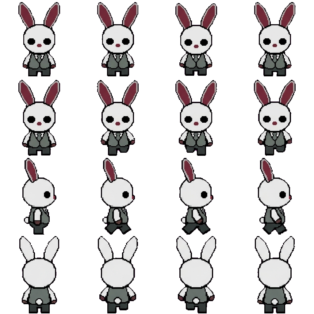 Rabbit movement sprite
