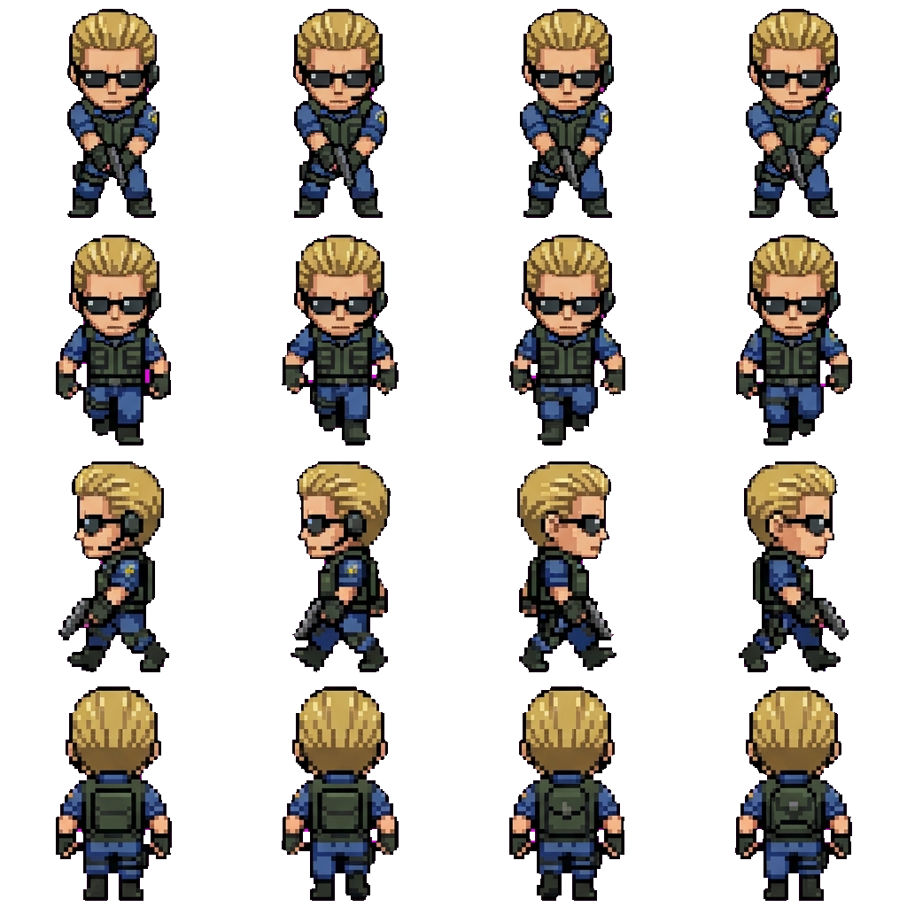 Albert wesker movement sprite