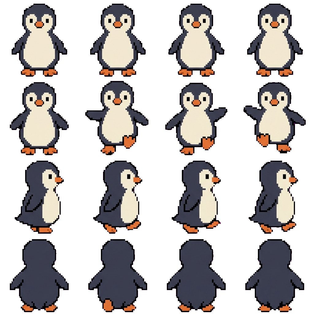 penguin movement sprite