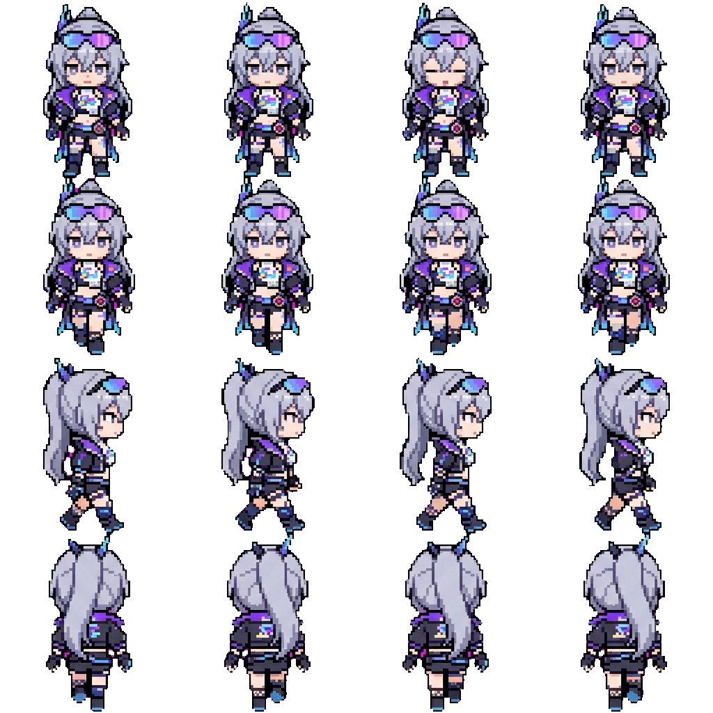 Silver Wolf movement sprite