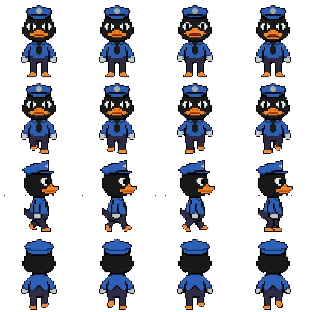 Officer Duckman movement sprite
