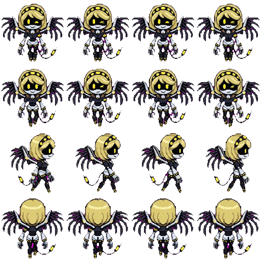 Serial designation V movement sprite