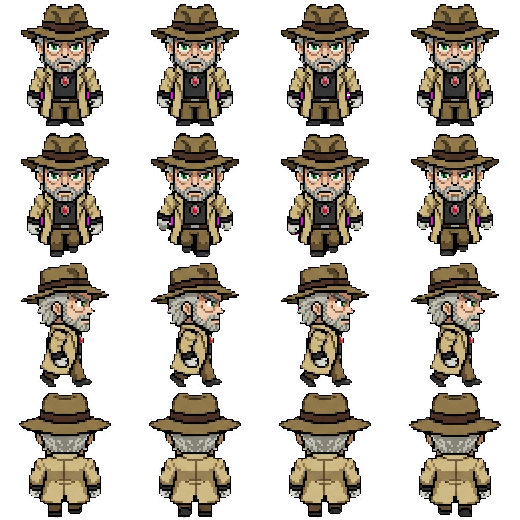 Joseph Joestar movement sprite
