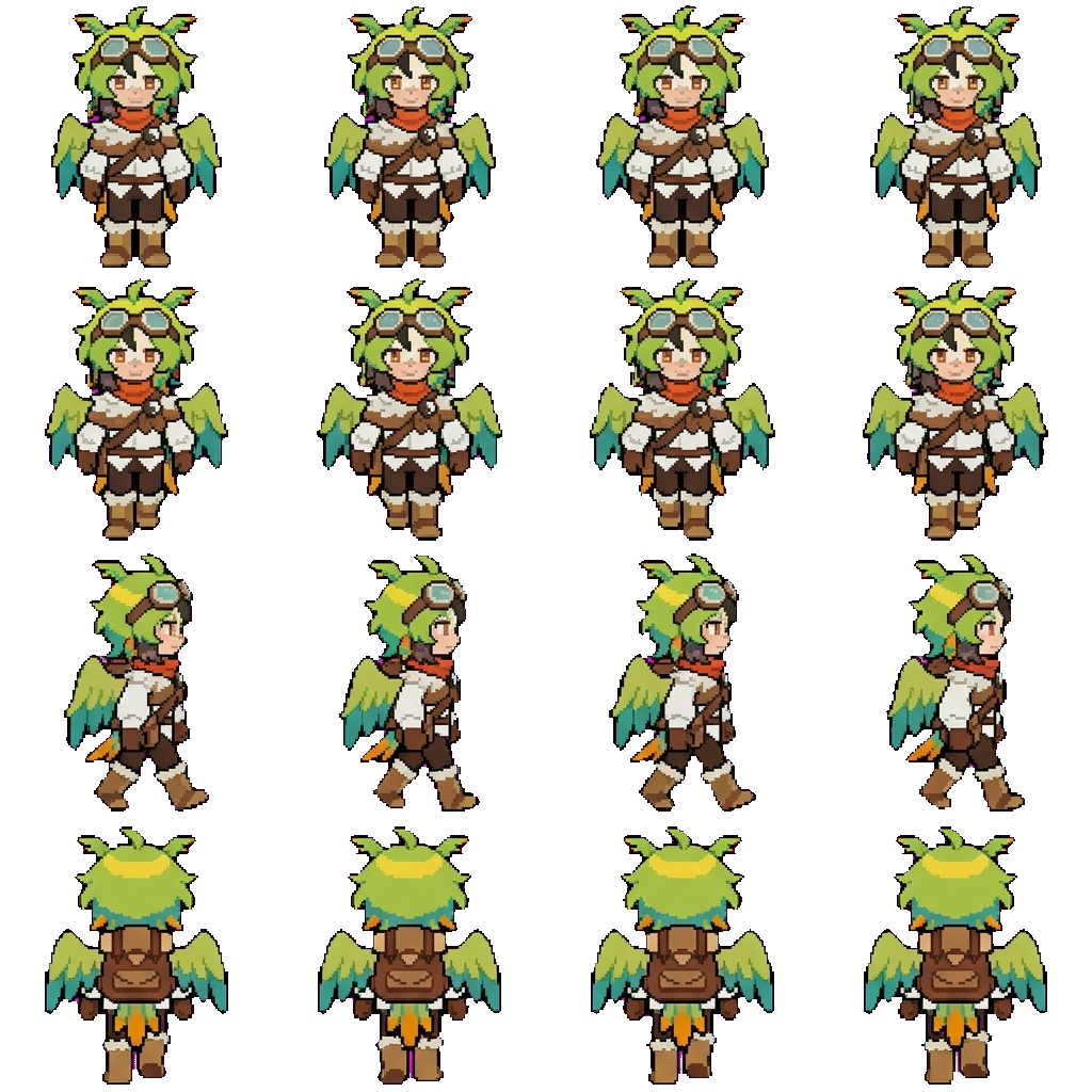 Parrot movement sprite
