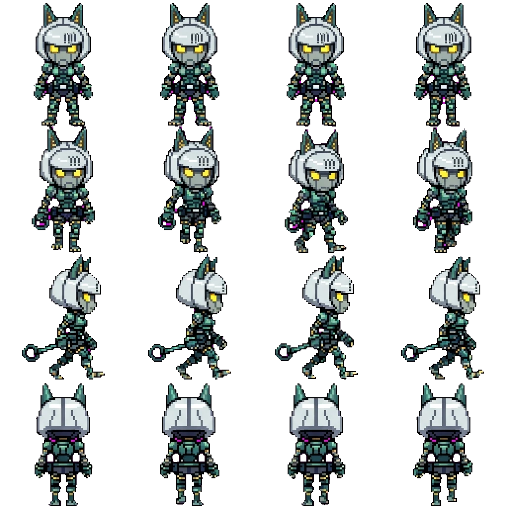 Robo-fortune movement sprite